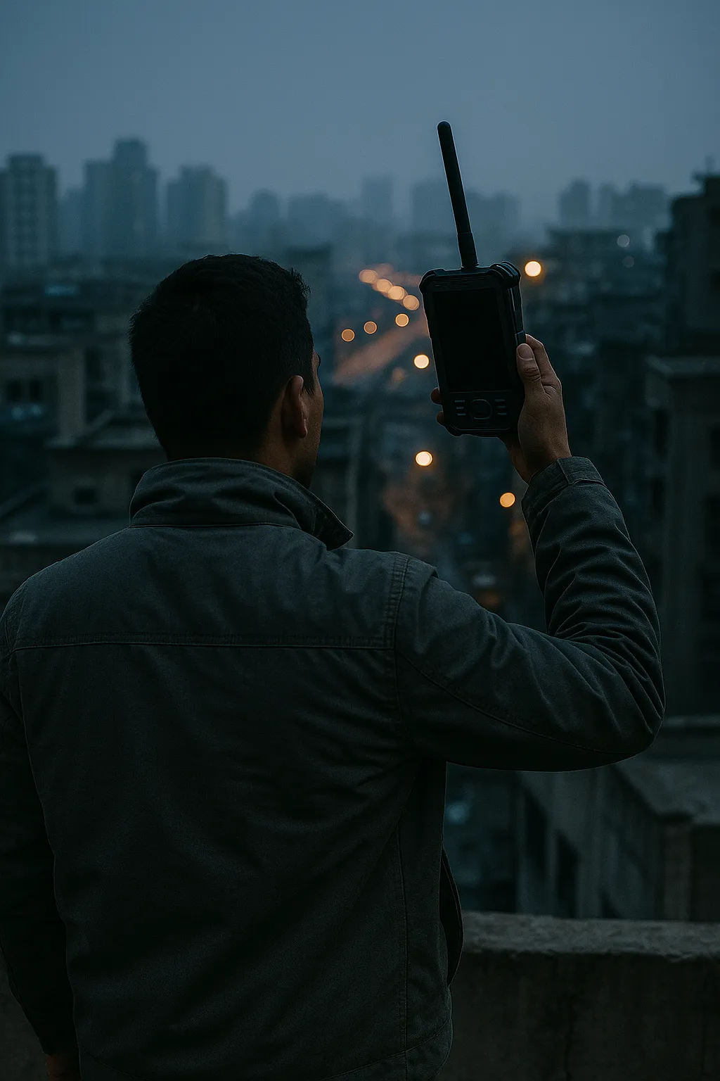 Close up of a local monitoring officer hand adjusting a traffic light style field notebook under a shaded mango tree in northern Uganda