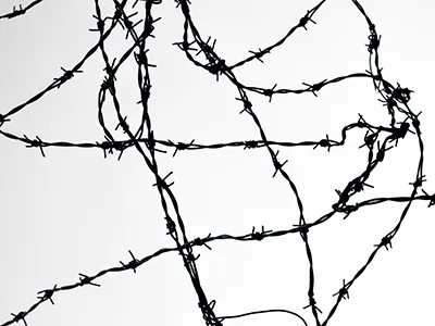 Abstract visualization of complex system interdependencies.