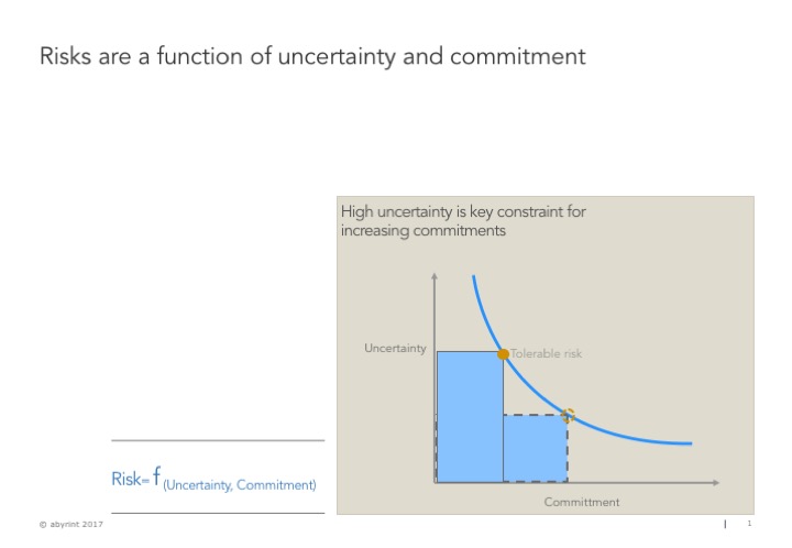 Risk uncertainty function